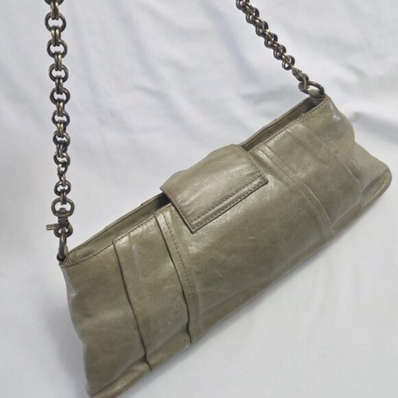 Pochette Mini Bag Green Leather - Picture 7 of 14